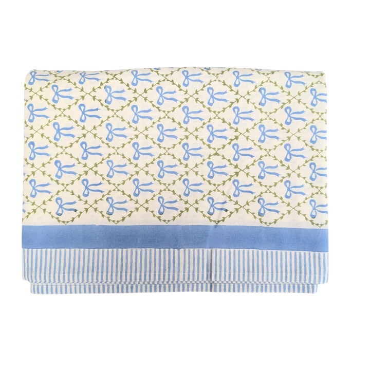 Elizabeth Blue Rectangle Tablecloth