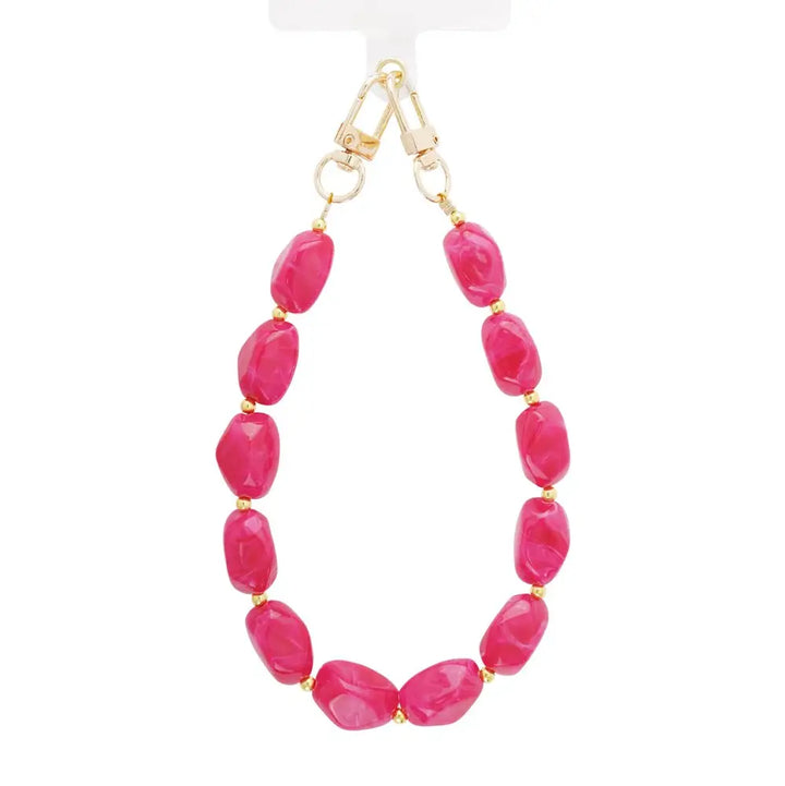 Pink Stone Phone Cord