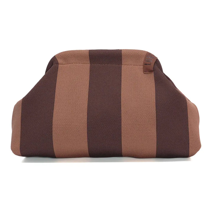 CHOCOLATE Stripe Clutch Bag