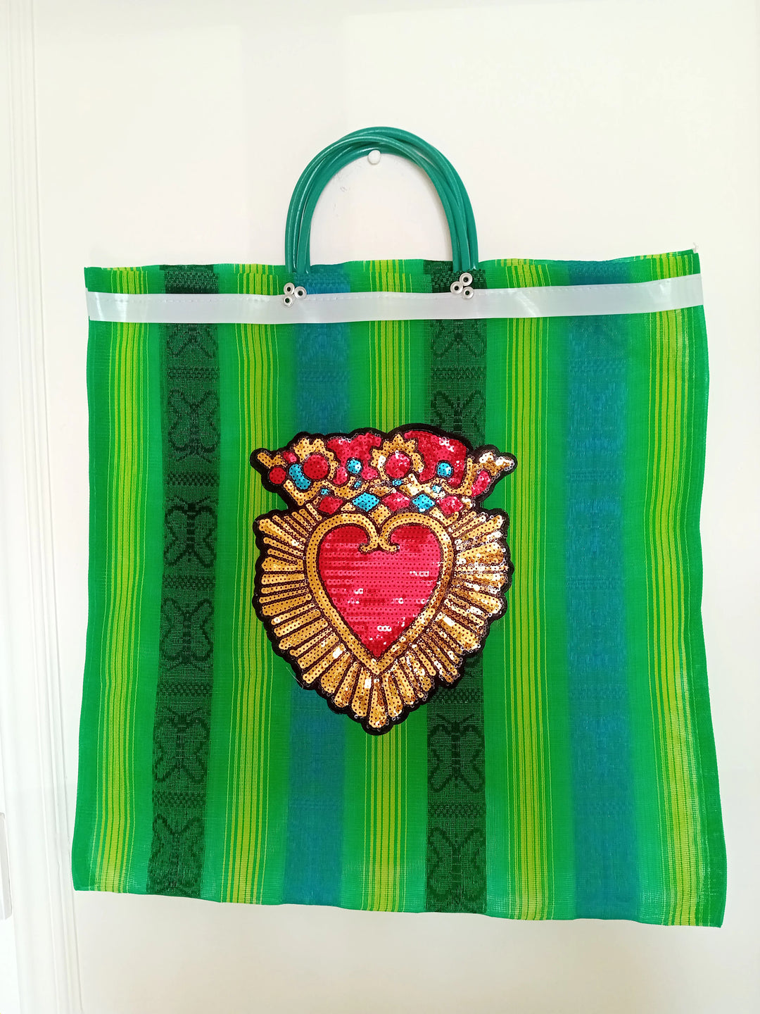 Mesh Shopping Bags - Heart-Tote Bags-LNH Edit