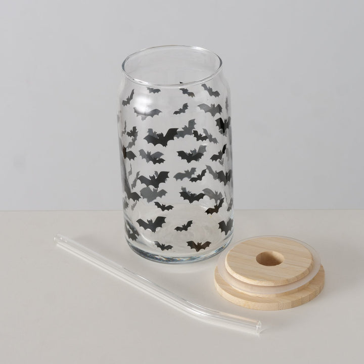 Party Ghostie Glass with Straw