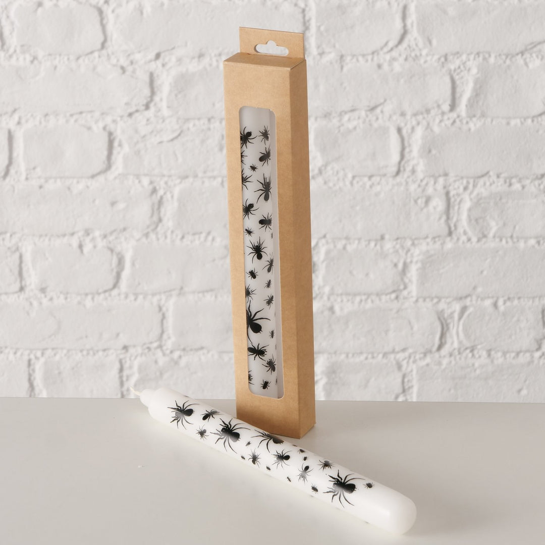 Spider Motif Taper Candle Set – 2 Pack