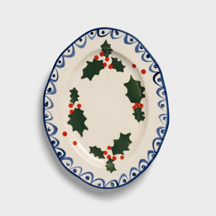 Large Holly Platter