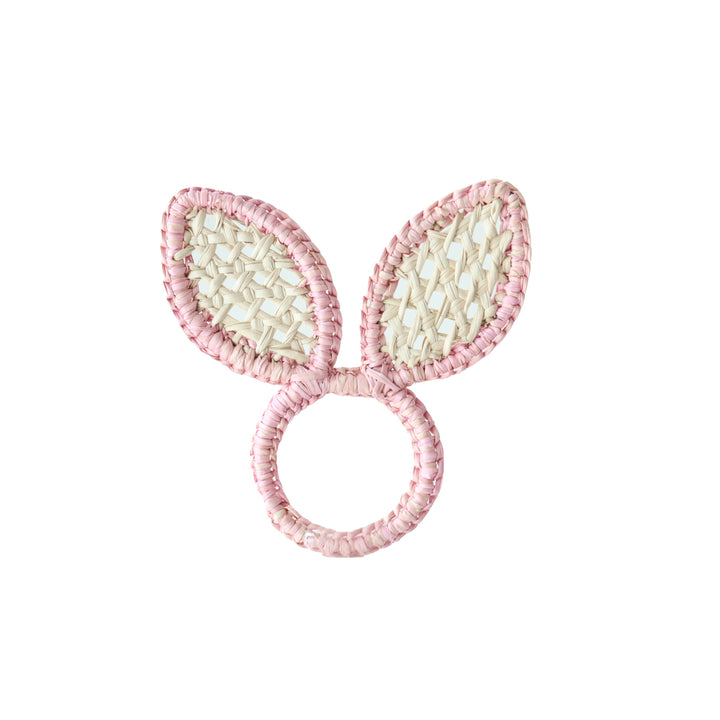 Bunny Ears Napkin Ring: Soft Pink-Napkin Rings-LNH Edit