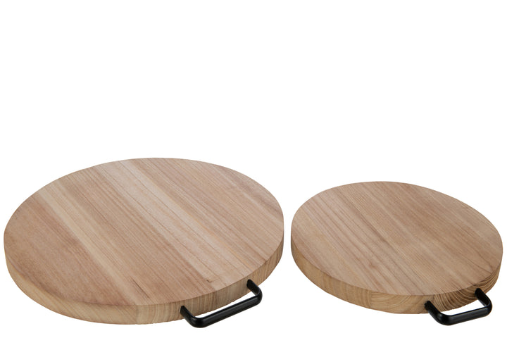 Round Wood Chopping / Display Board - Small-Chopping Boards-LNH Edit