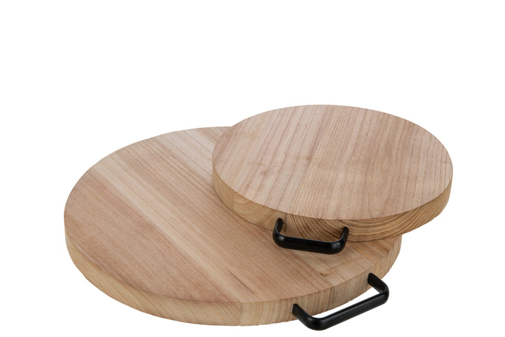 Round Wood Chopping / Display Board - Small-Chopping Boards-LNH Edit