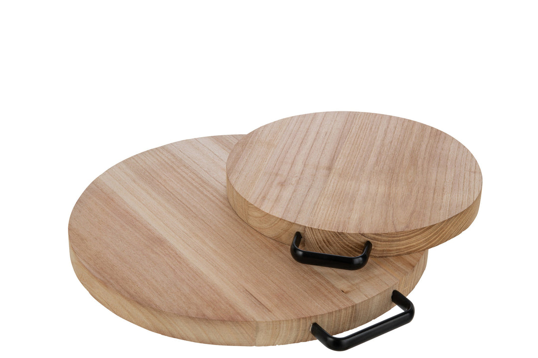 Round Wood Chopping/ Display - Large-Chopping Boards-LNH Edit