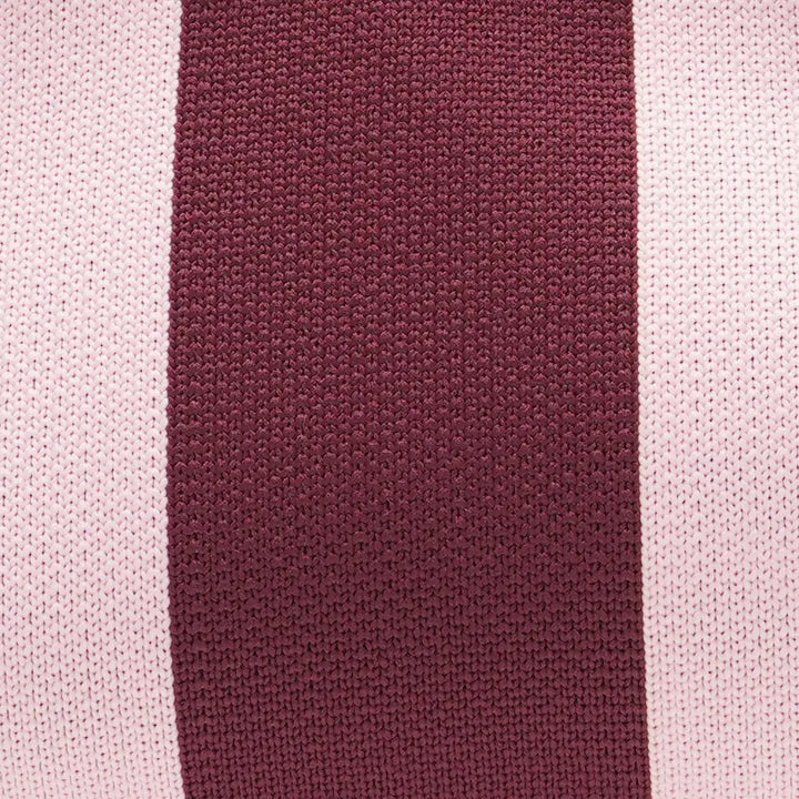 BURGUNDY &amp; PALE PINK Stripe Clutch Bag