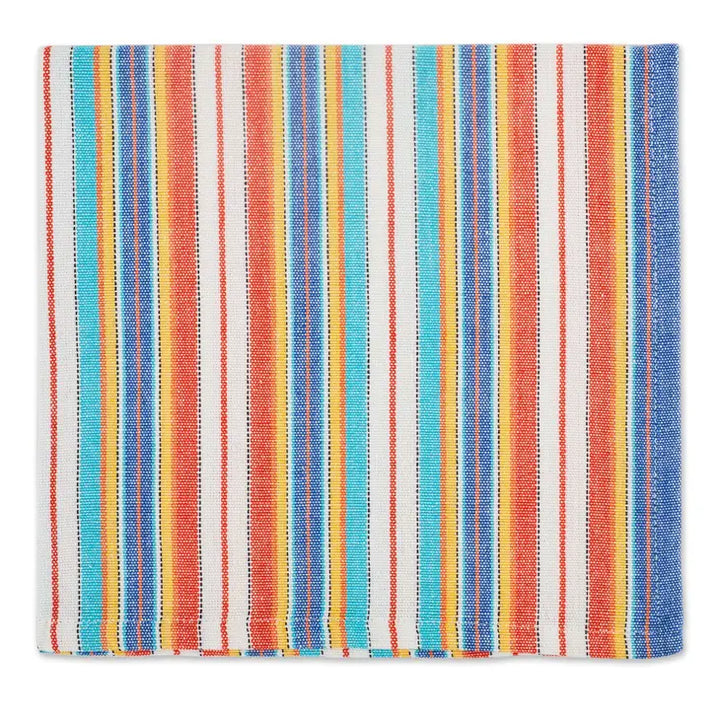 Picante Stripe Napkin, Set of 2-Napkins-LNH Edit