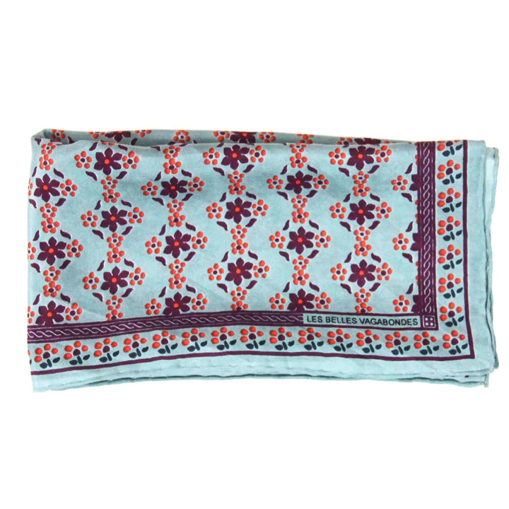 Silk Mini Natasha Prune Purple scarf