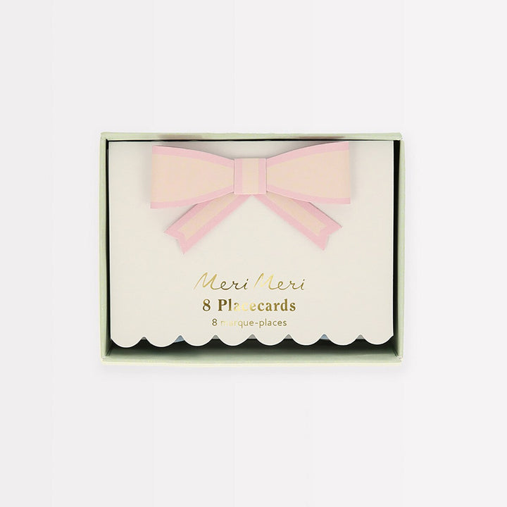 Pastel Bow Place Cards (x 8)