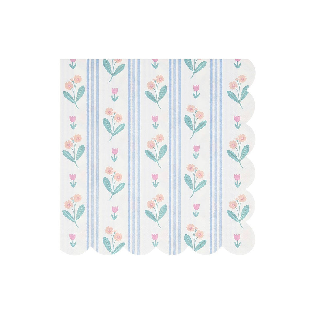 Bloomsbury Floral Pattern Large Napkins (x 16)