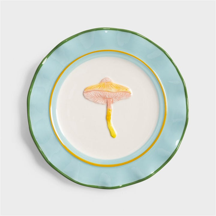 Magic mushroom Plate,  Set of 4