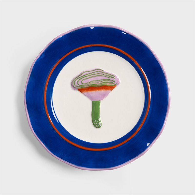 Magic mushroom Plate,  Set of 4