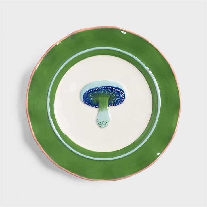 Magic mushroom Plate,  Set of 4