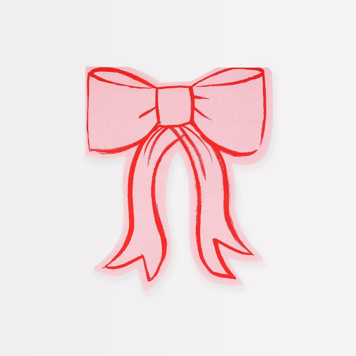 Bow Paper Napkins (x 16)