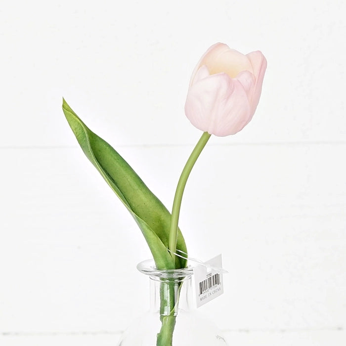 Faux Pink Tulip Stem