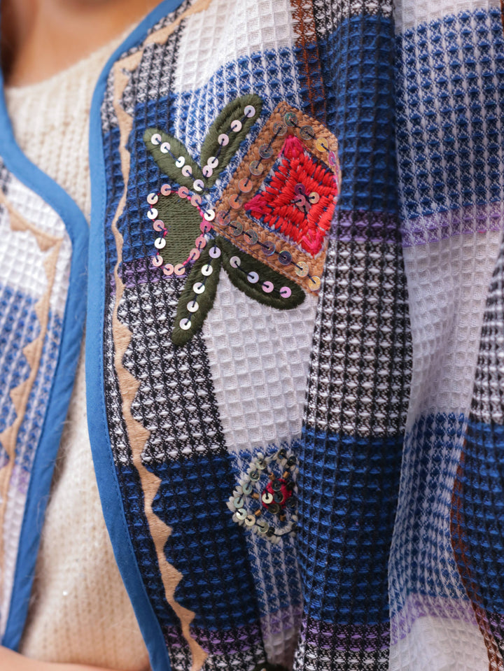 Embroidered Shimmer Jacket