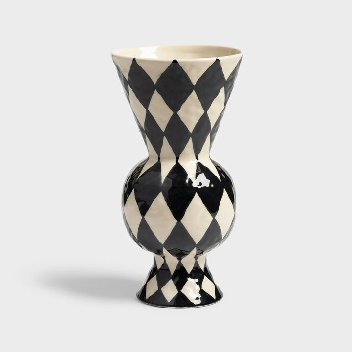 Vase rhombic black