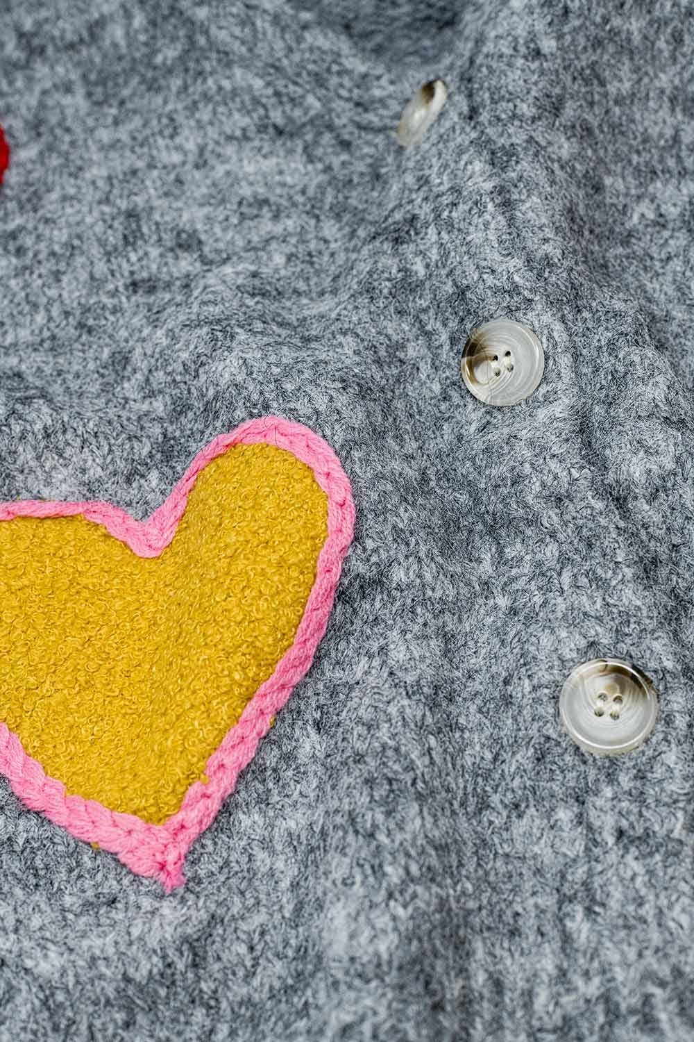 Grey Heart cardigan