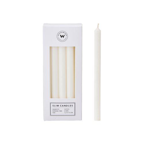 Slim Set of Candles (12mm), Set of 10