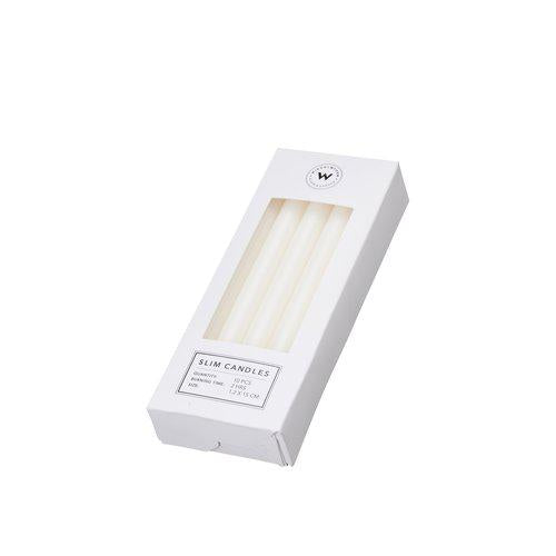 Slim Set of Candles (12mm), Set of 10