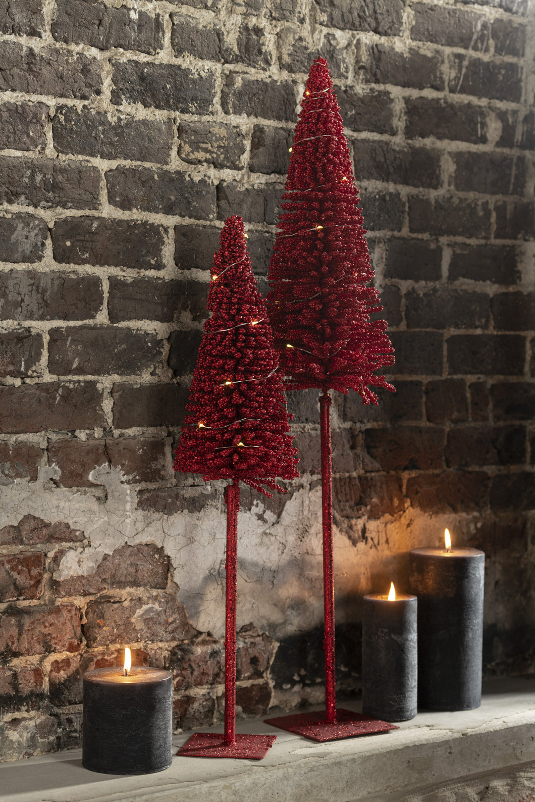 LED Red Christmas Tree, 3 sizes available-Trees-LNH Edit