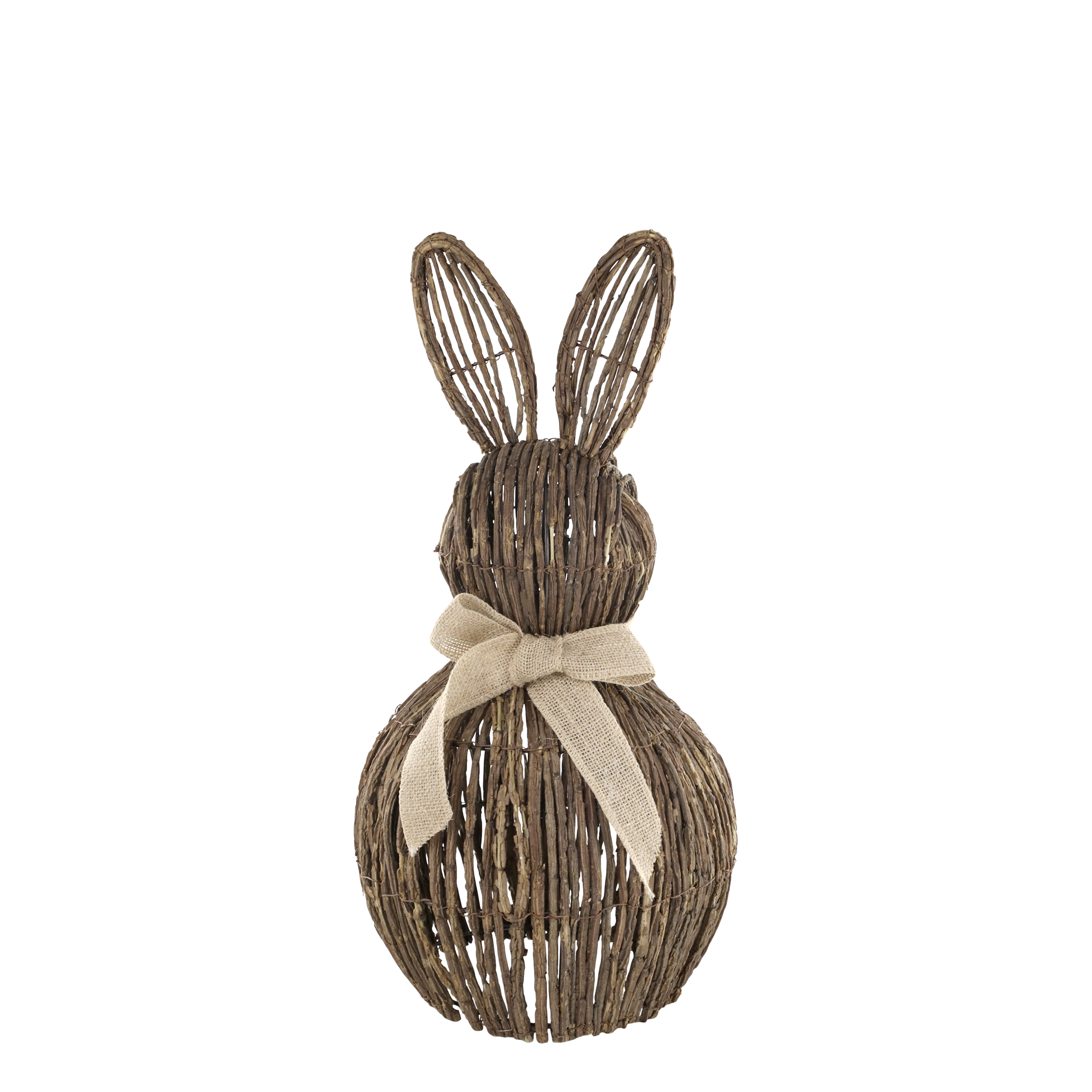 Medium Wicker Rabbit with jute bow, 43cm – LNH Edit