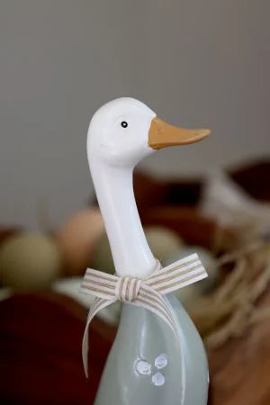 Geese with bows Set of 2