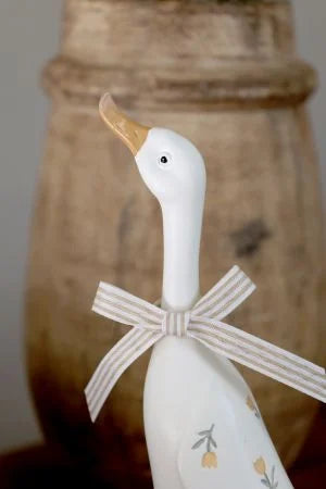 Geese with bows Set of 2