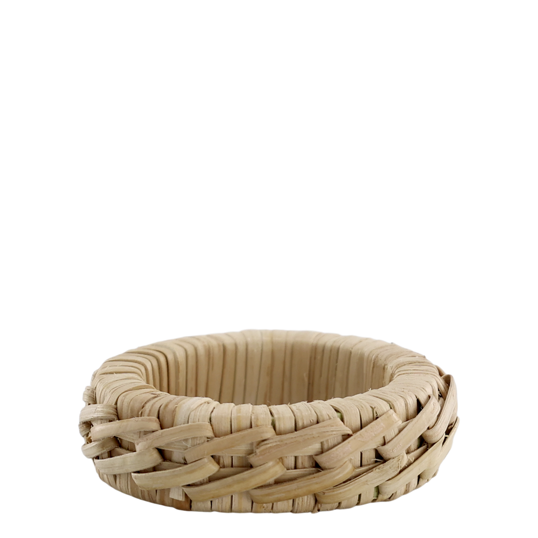 Braided napkin ring set of 4
