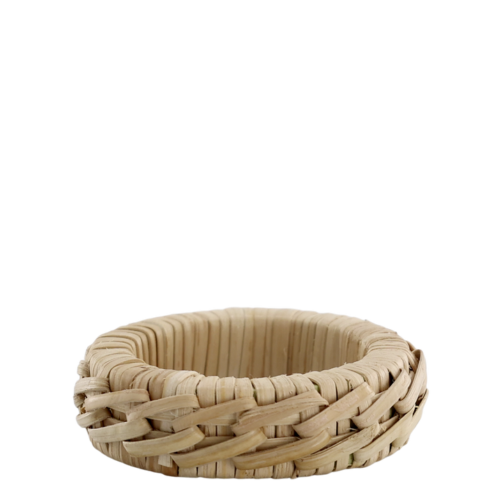 Braided napkin ring set of 4