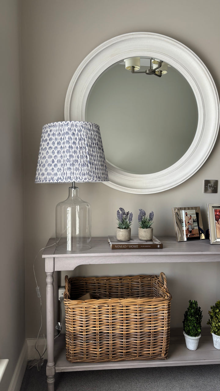 Sofia Blue Empire Pleated Lampshade