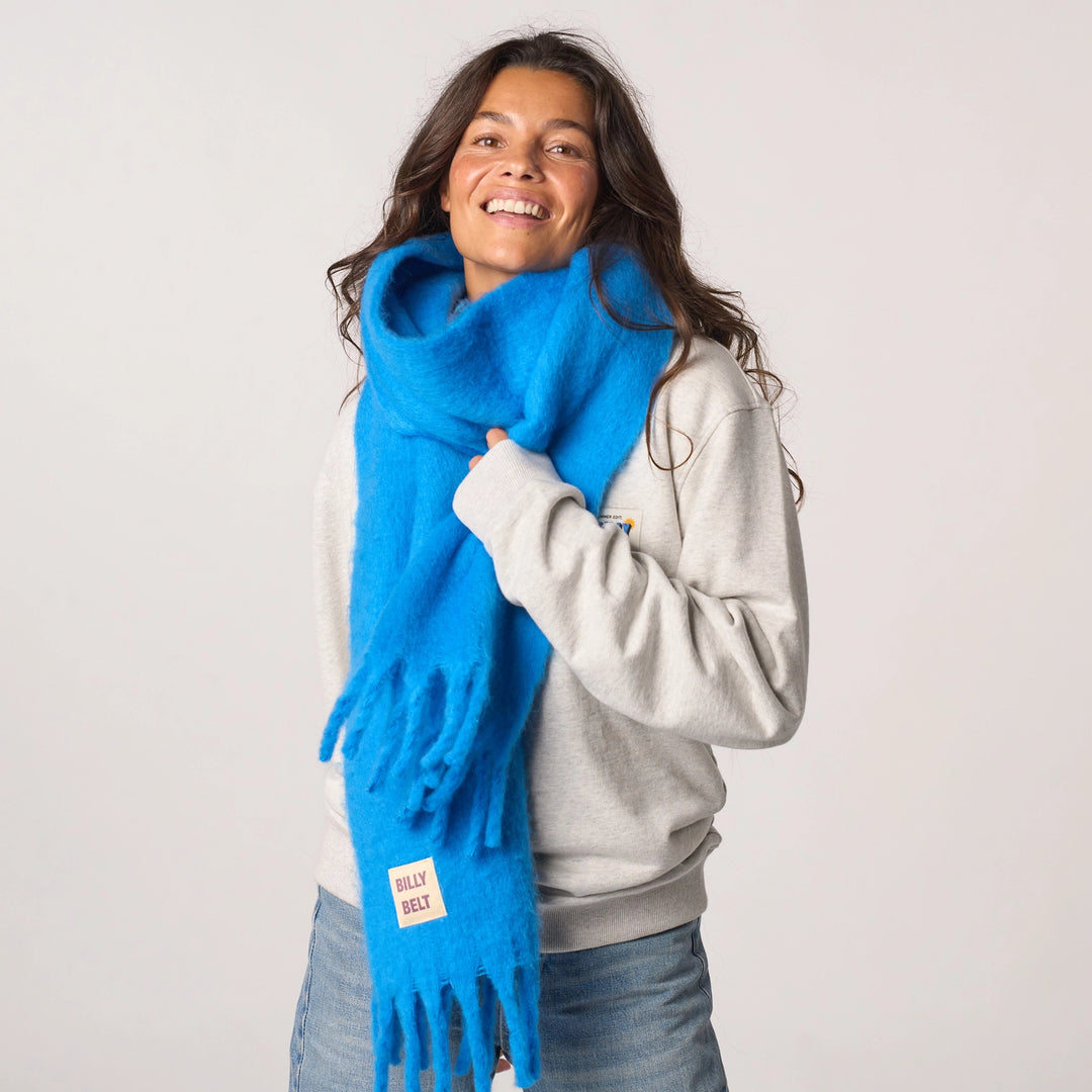 Blue Oversized Scarf