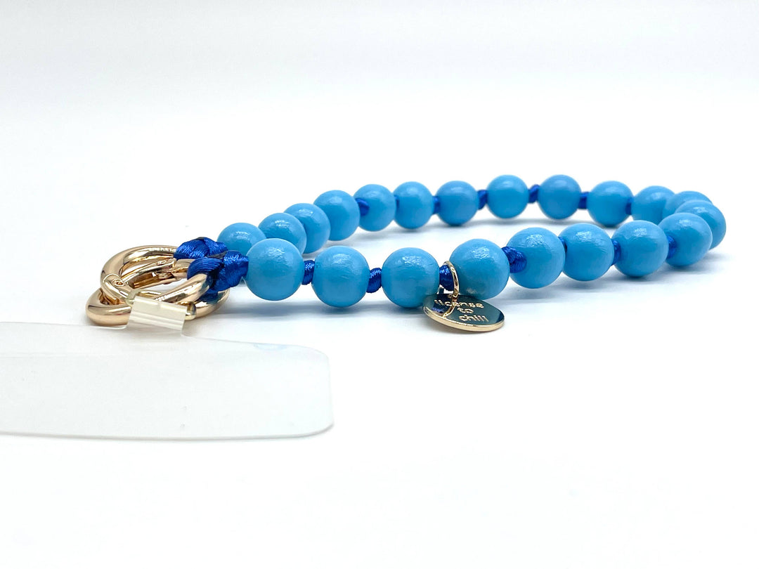 Blue on Blue Short Phone Chain