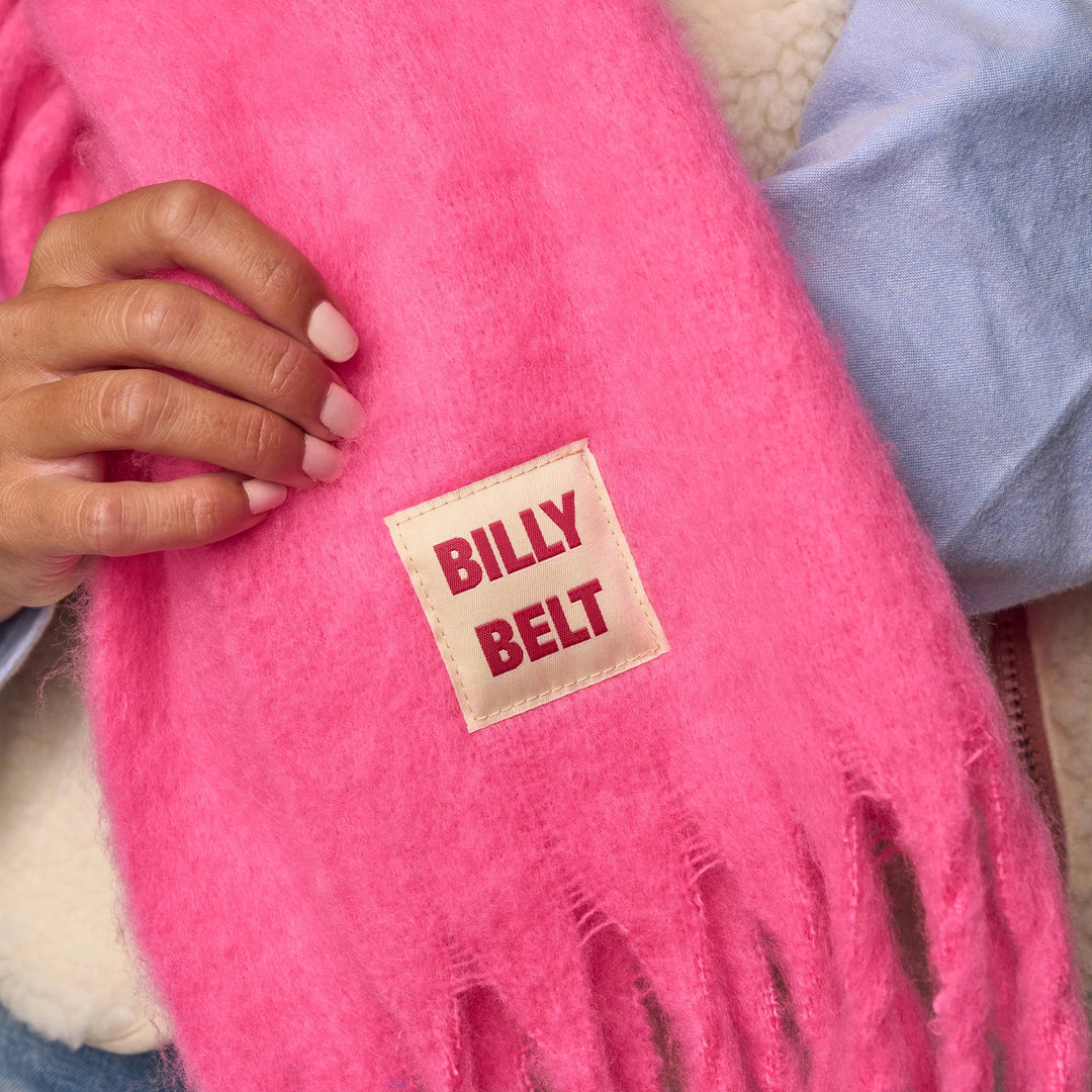Pink Oversized Scarf