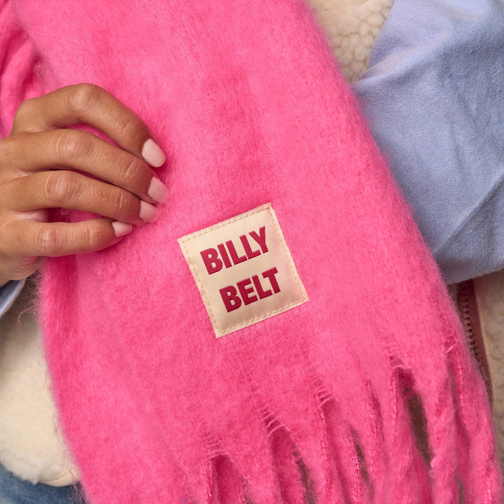 Pink Oversized Scarf