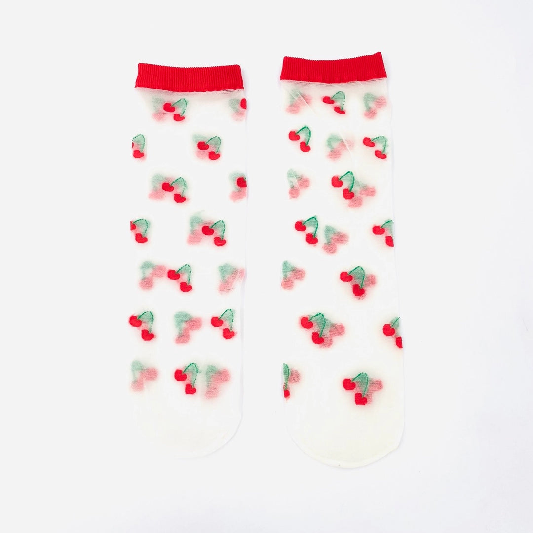 Red Cherry Socks-Socks-LNH Edit