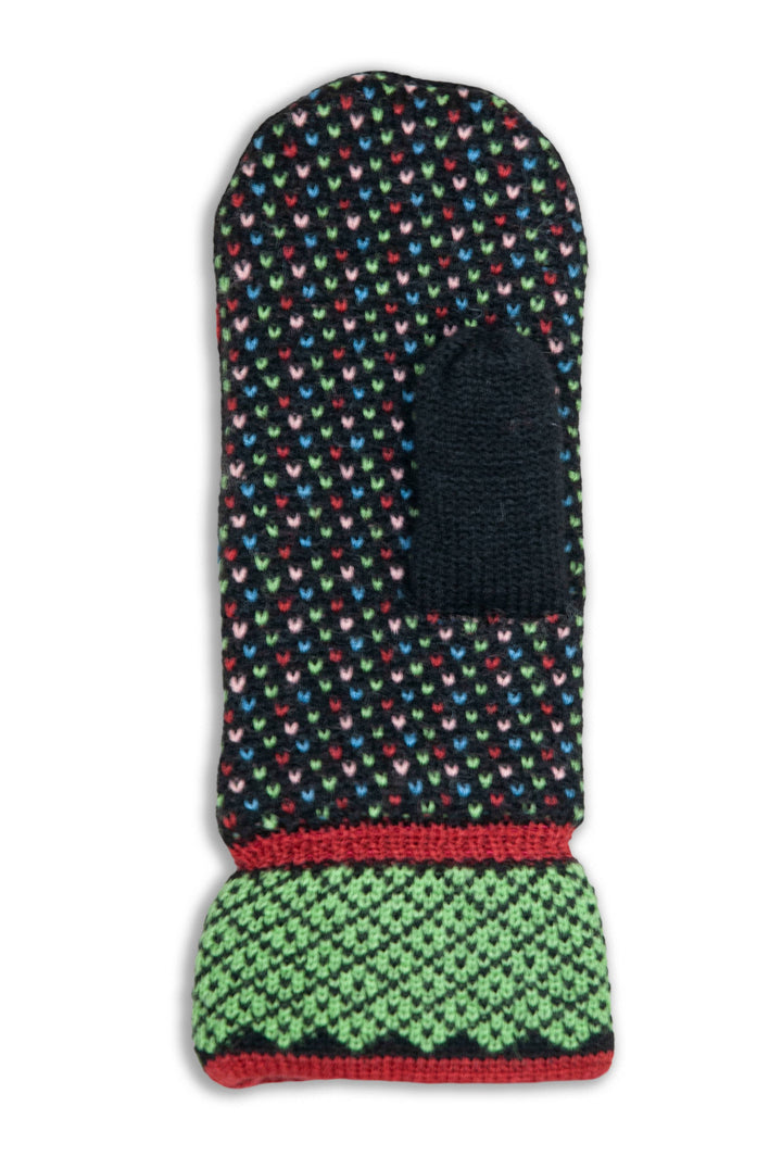 Knitted Mitten: Black