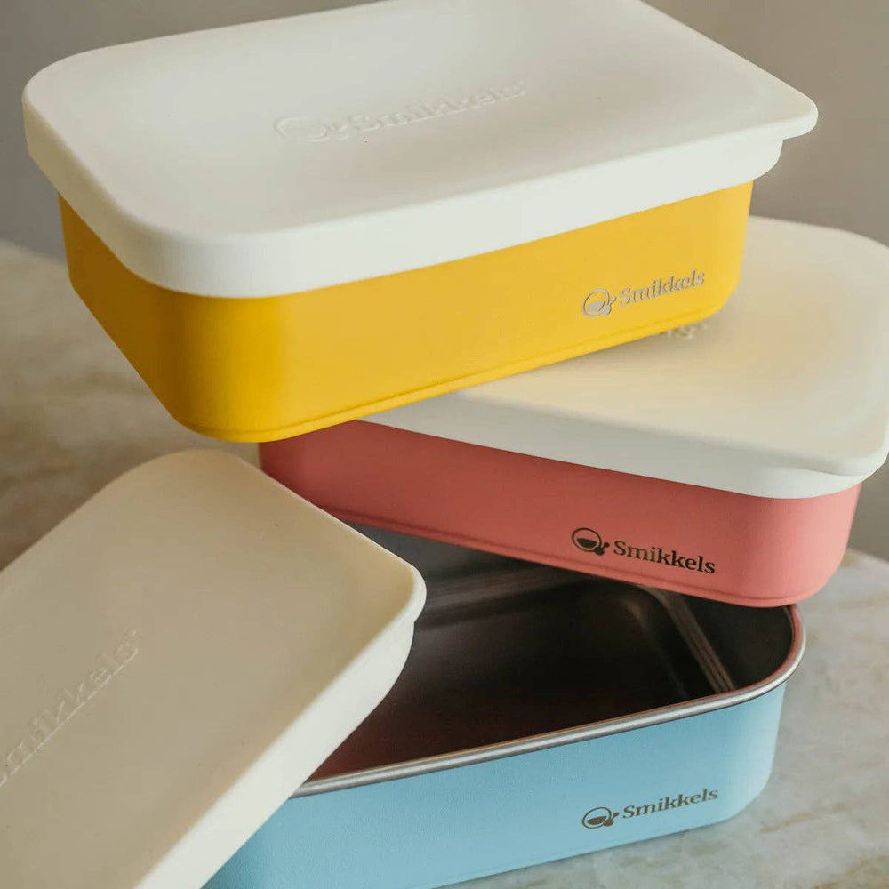 Pre order Stainless steel lunchbox with silicone lid: Blue--LNH Edit