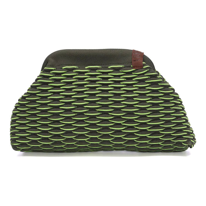 GREEN KNIT Clutch Bag