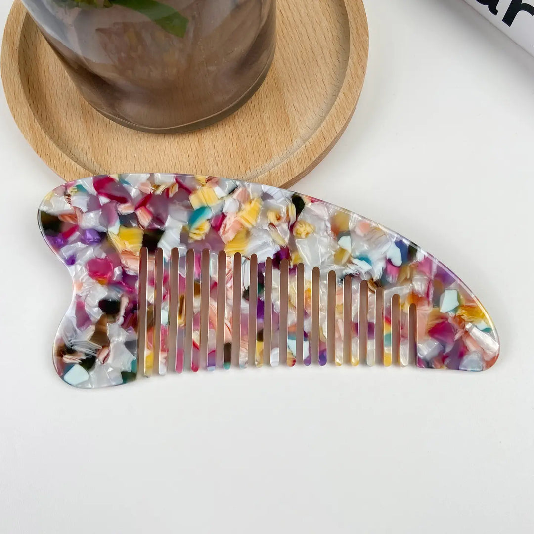 Multi Heart Delicate Fine Tooth Hair Comb