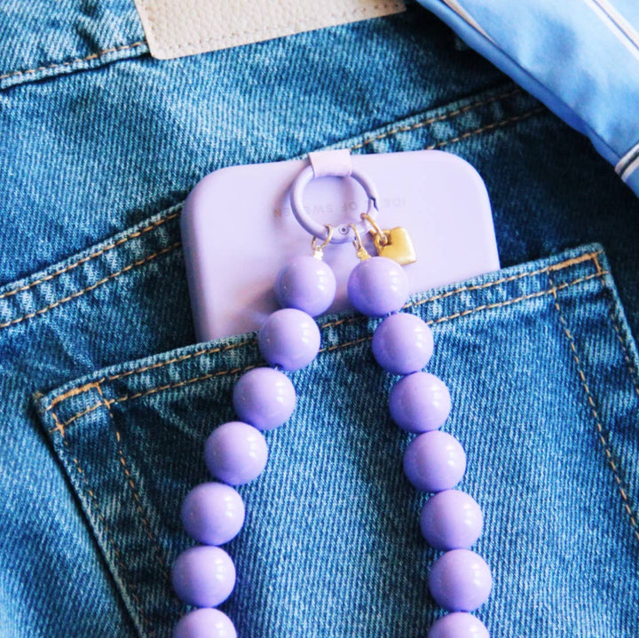 Phone cord beads XXL - lilac