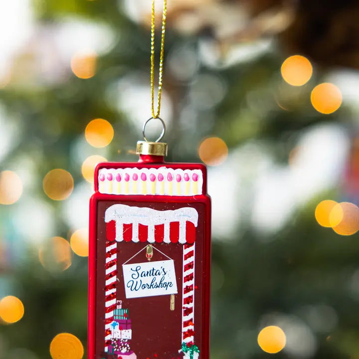 Matchbox Ornament - Santa's Workshop