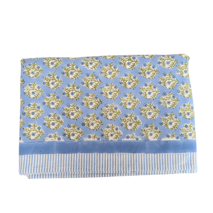 Emily Blue Rectangle Tablecloth-Tablecloths-LNH Edit