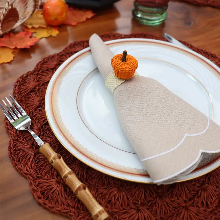 Pumpkin Napkin Ring-Napkin Rings-LNH Edit