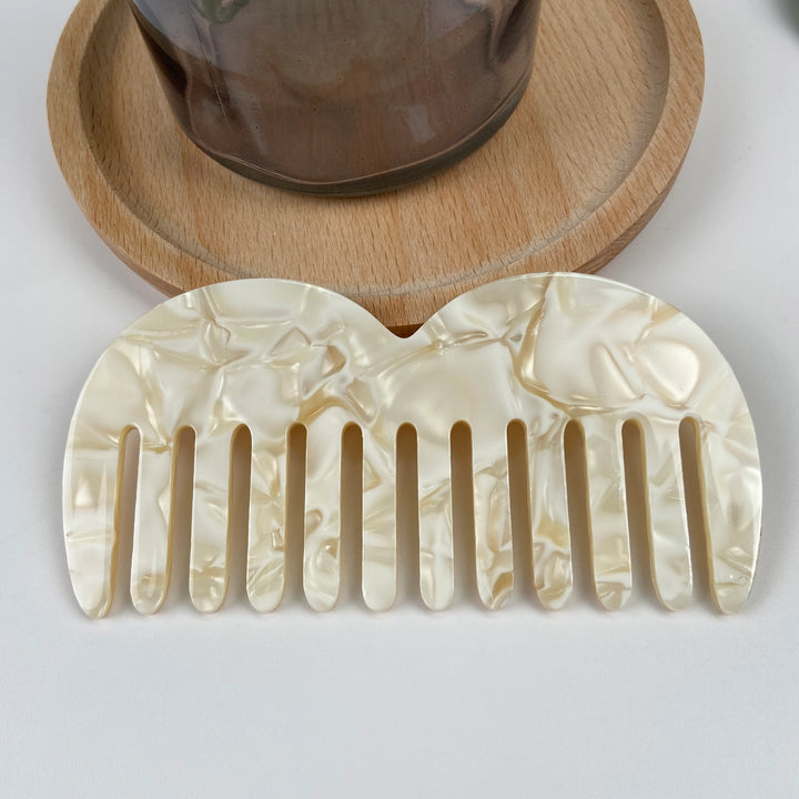 Cream M Shaped Comb