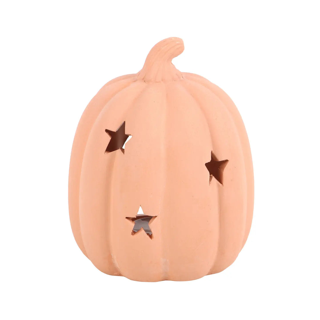 Terracotta Halloween Pumpkin 9cm
