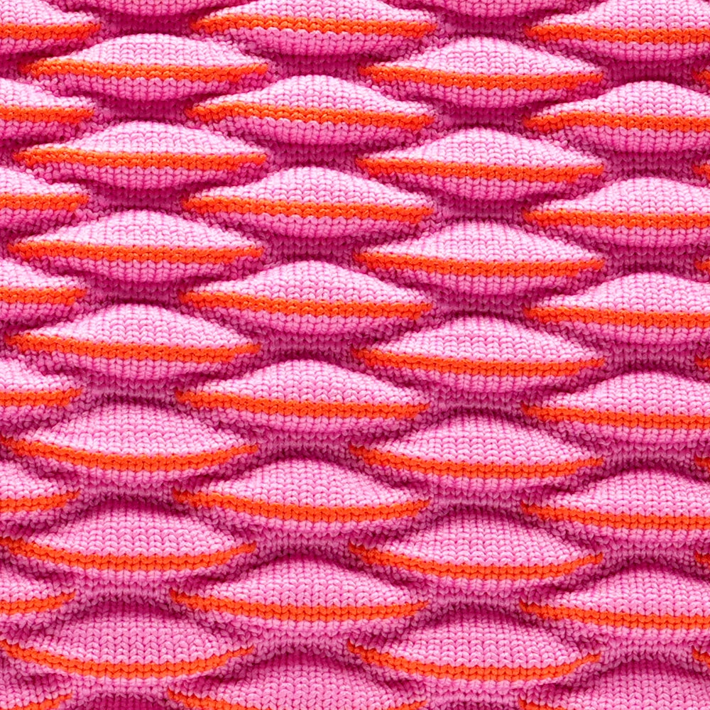 PINK KNIT Clutch Bag