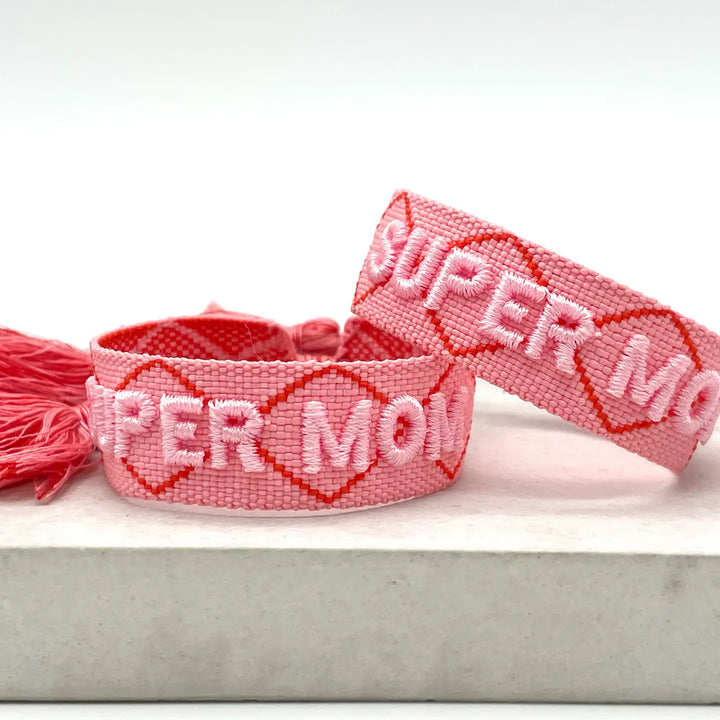 Super Mom Woven Bracelet